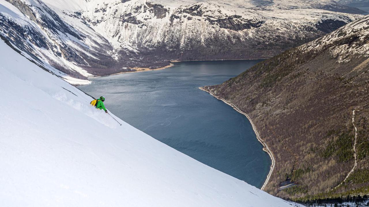 Skjomen Lodge Elvegard Bagian luar foto